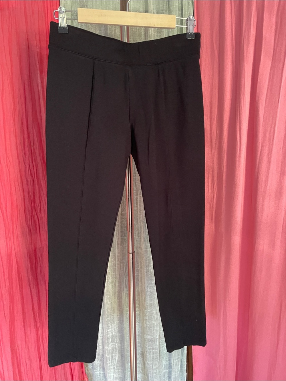 Women's Black Straight-Leg Casual/Work Pants
